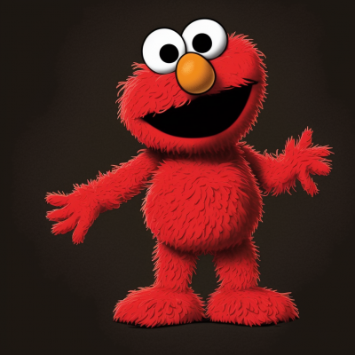 Children’s TV character with a falsetto voice - ELMO